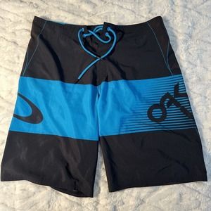 Mens Oakley Surf Board Draw String Swim Trunks Size 32
